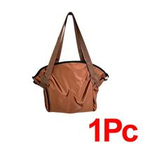 Multifunctional Camping Mat Travel Organizer Bag Wear Resistant Large Capacity Tote Shoulder Bag Foldable Hiking Picnic Bag brown