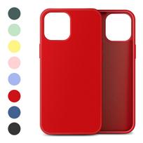 Daugiaspalvis minkštas TPU mikropluošto skysto silikono telefono dėklas, dangtelis, skirtas iPhone 11 12 13 14 15 16 17 Pro Max Plus X XR XS For iPhone 14 Pro Max&Big Lens Hole&Opp Bag raudona