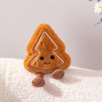 Moose Gingerbread Man & Snowman Plush Christmas Tree Decor Gift - gray