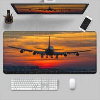 Lėktuvo piloto pelės kilimėlis Didelis žaidimų kompiuterio žaidėjo PC klaviatūros pelės kilimėlis Neslystantis pelės kilimėlis Lėktuvas Lėktuvas stalviršio kilimėlis Naujas Micemat 900x400x2mm