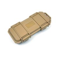 Outdoor Waterproof Shockproof Knife Storage Box for Folding or Straight Knives, EDC Tools, Earphones, and Cables. chaki