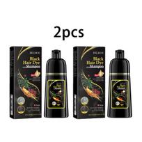 EELHOE Juodas Šampūnas su Polygonum Polygonum Augalo Ekstraktu valo plaukus, maitina sausus plaukus, kasdienei priežiūrai, suteikia minkštumo ir blizgesio Šampūnas 500ml black
