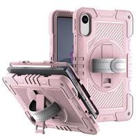 Shockproof Silicone+PC Tablet Cases for Xiaomi Pad 6/7/6 Pro/7 Pro & Redmi Pad 2/SE 8.7-inch Case Cover with Rotate Stand Shell for Xiaomi Pad 6 Pro rožinė