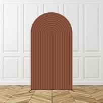 1 vnt. Vestuvių rudas arkos fonas Dekoracija Kūdikio šventė Vaikų gimtadienis Vestuvių šventė Poliesterio elastinis fonas Dangalas Rekvizitas 50x120cm(1.6x3.9ft) brown