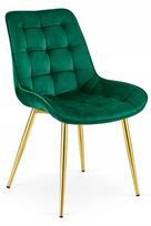 BERA chair - green velvet / gold legs x 1