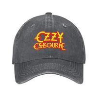 Individualūs Ozzy Osbourne Metalinis Roko Spaudinys Beisbolo Kepurės Vintažinės Medvilninės Skalbtos Galvos Apdangalai Unisex Moterims Lauko Apsauginės Golfo Kepurės Snapback Kepurė Adjustable gray
