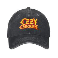 Individualūs Ozzy Osbourne Metalinis Roko Spaudinys Beisbolo Kepurės Vintažinės Medvilninės Skalbtos Galvos Apdangalai Unisex Moterims Lauko Apsauginės Golfo Kepurės Snapback Kepurė Adjustable gray