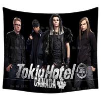 Tokijo Viešbučio Geriausios Grupės Muzikos Plakatas Vokiečių Paauglių Grupės Gobelenas Svetainės Dekoras 74x94cm(29x37in) gray