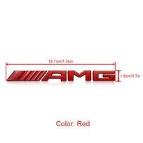 3D Metalinis AMG Logotipas Automobilio Galinės Raidės Emblema Bagažinės Lipdukai Mercedes benz C E S GLE CLC Klasėms W204 W203 W205 W124 W221 W213 W212 red