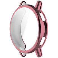 TPU Dėklas Dangtelis Garmin Vivoactive 5 / Active 5 Minkštas Galvanizuotas Išmaniojo Laikrodžio Ekrano Apsaugos Rėmelis Atsparus Įbrėžimams Pilnas Dangtelis giliai rausva spalva