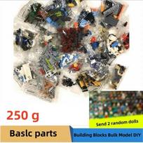 High-Tech Mixed Building Blocks Bulk Set - Basic Parts and Creative DIY Bricks - Educational Assembly Toys for Kids and Model Builders gray