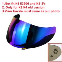 Senas K3 šalmo skydelis, skirtas AGV Old K3 K4 motociklo objektyvas, veido apsauga, priedai, Viseira Capacete, apsauga nuo saulės, apsauga nuo rasojimo, apsauga nuo vėjo blue