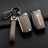 Cinko Lydinio Automobilio Raktų Dėklas Dangtelis Korpusas Volkswagen VW Polo Bora Beetle Tiguan Passat B5 B6 B7 Golf EOS Scirocco Automobilio Aksesuarams gray