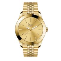 ICE-WATCH Ice Steel 023791 Women's Solar Wristwatch Gold Small Stainless 10ATM Waterproof Miyota 2070 Movement Mineral Glass 34.5mm Case auksas