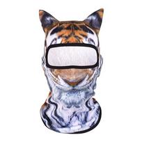 Šuns/Katės Ausų Spausdinimo 3D Gyvūno Veido Kaukė Juokingas Viso Veido Dangalas Dovana Kaklo Moviklis Lauko Veikla Style 17 black