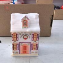New Cute Holiday Village Spice House Mini Cartoon House Storage Box Desktop Decoration House House Craft Ornament