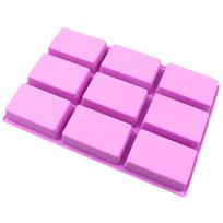 Mini kekso formelė duonos kepimo skarda sūrio pyragui silikoninė forma stačiakampė pasidaryk pats muilo pyragaičių forma virtuvės reikmenys violetinė