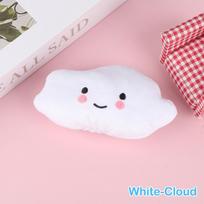 Mini Star Cloud Soft Plush Sounding Toy Colorful Plush Stuffed Doll Dog Pet Toy White-Cloud white