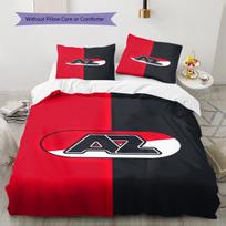 AZ Alkmaar Pattern Bedding Set Quilt Cover Pillowcase Home Decor Gift (1 * duvet cover + 2 * pillowcase, without core) 140x200cm