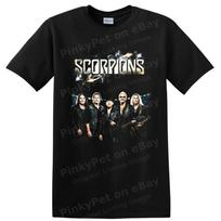 Scorpions Rock Music Band Member Portrait T Shirt Concert Graphic Tee Gift Fans M black