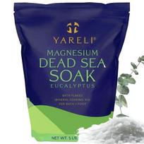 Yareli Dead Sea Salt Bath Salt Eucalyptus Scent Magnesium Ingredient 5-Pound Bath Salt Body Care 1 pcs 2.3kg blue