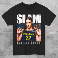 Caitlin Clark SLAM žurnalas WNBA Indiana Fever Krepšinis Unisex Marškinėliai 140 white