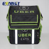 40L vandeniui atspari izoliuota maisto pristatymo dėžė su dvigubu peties dirželiu 35x28x40cm raudona