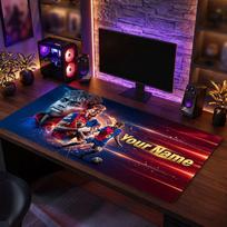 Lamine Yamal Custom Large Mouse Pad, Personalized Name Text Print, Football Logo Non‑Slip Desk Mat Gaming Gift 40cmx90cm