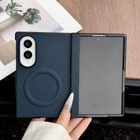 Fold8 Carbon Fiber Hinge Protect Magnetic Case for Samsung Z Fold8 Ultra Fold 8 7 6 5 for Magsafe Wireless Charge Bumper Cover Galaxy Z Fold 8 Ultra tamsiai mėlyna spalva