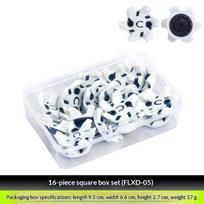 16/18Pcs/Set Golf Shoe Spikes Durable Golf Shoe Replacements Tpu For Women Men Fast Rotating Spikes Short Teeth With Holes White 16pcs