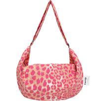 Leopard Print Canvas Bag, Korean Lazy And Relaxed Bag, Women'S Autumn Tote Bag, Large-Capacity Messenger Bag. pink