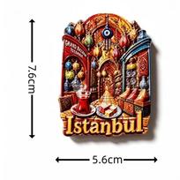 Turkija Stambulas 3D šaldytuvo magnetukai Lipdukai Turizmo suvenyras Šaldytuvo magnetukai Lipdukas Namų virtuvės dekoras black