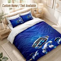 Astro Bot Bedding Set, 1 Duvet Cover & 2 Pillowcases Soft Comfortable Bedroom Home Textile Decor 180cmx210cm