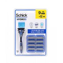 Schick Hydro 5 Original Razor + 9 Blades FREE blue
