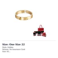 CARTIER LOVE 18K Aukso Žiedai Unisex Auksiniai B4085000 One Size 22 auksinė