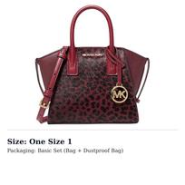 MICHAEL KORS Avril With Cow Suede Leather Handbag Women's Ox Blood Multicolor 35F4G4VC0H-OXBLOOD MLTI One Size 1 black