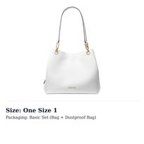 MICHAEL KORS Leather Handbag, Shoulder Bag Large Women's Optical White 30F3G8KT7L-OPTIC-WHITE One Size 1 white