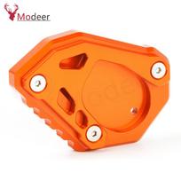 For KTM 1050 1090 1190 1290 Adv. Motorcycle Kickstand Foot Side Stand Extension Pad Accessories 1290 Super Adventure NO LOGO ORANGEaHq orange