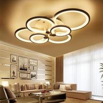 Lubinis šviestuvas Šiuolaikiniai akrilo LED liustra šviestuvai svetainei miegamajame 6 headlights-80*50*17CM white