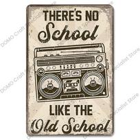 Skardos ženklai Retro muzikos plakatas Metalinis muzikos CD Radijas Gitara Dainininkas Vintažinė metalinė plokštelė Sienų dekoras Muzikos vakarėlis Baras Klubas Svetainė 20x30cm black