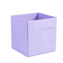 Neaustinio audinio laikymo dėžė su rankena - Sulankstoma drabužių ir žaislų organizavimui 33x38x33 cm violetinė