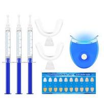 Smilekit dantų balinimo šviesos lempos rinkinys Dantų baliklis Burnos priežiūra Baltas higienos 7pcs Kit white