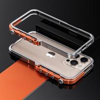 Cyberpunk Punk Mechaninis telefono rėmelio dėklas, skirtas iPhone 16 15 14 13 Pro Max Plus, aliuminio lydinio metalinis smūgiams atsparus buferio dangtelis iPhone 16