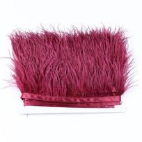 1 metras Natūralių Stručio plunksnų Apvadų Juostelė 6-15 cm Sijonui DIY Drabužiai Juoda Balta Stručio plunksnos Vestuvių Dekoracija 6-8 cm vyno raudonos spalvos