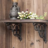 Dekoratyvinis lentynos laikiklis Ketaus Juodas Rustic Tvirtas Metalinis Kampinis Atraminis Stačiakampis Sienos Style A black