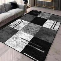 Šiuolaikiniai kilimų dizainai Raudonas Mėlynas Geometrinis raštas Didelio ploto kilimai svetainei Storas minkštas grindų kilimėlis Plaunamas Namų dekoras 80X120CM