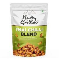 Nutty Gritties Thai Chilli Blend Trail Mix 200g - Roasted Spicy Flavoured Almonds, Cashews and Peanuts| Healthy Party Snack white