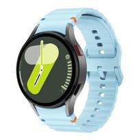 Originalūs dirželiai Samsung Galaxy watch 7/FE/5 Pro/6/4 classic 44mm 40mm Sportinis silikoninis dirželis apyrankė correa Galaxy watch7 Dirželis 4 classic 42mm 46mm šviesiai mėlyna spalva