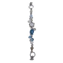 Colorful Fish Star Alloy Phone Charm Keychain Handmade Beaded Keyring Lightweight Accessory For Trendy Outfits