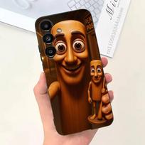 Tung Tung Tung Sahur telefono dėklas, skirtas Samsung S25,24,21,22,23,20,S30,Ultra,Plus,Fe,Lite,Note,5G, juodas dangtelis SamsungS25ULTRA black